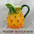 2016 ceramic pineapple double sugar container